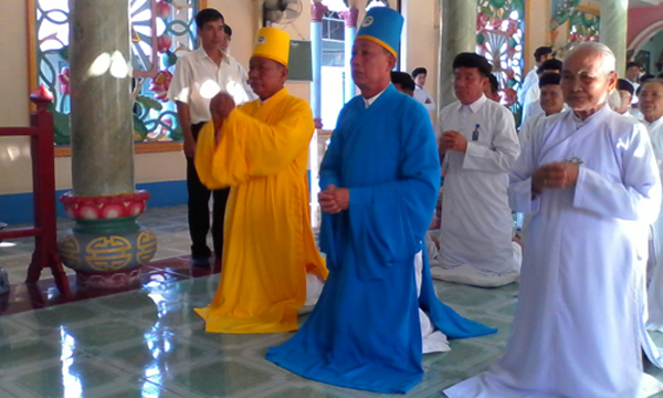 Tay Ninh Caodai Church appoints its provincial representative committee leader in Tien Giang province
